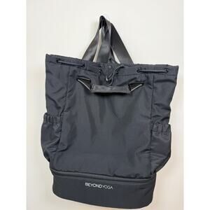 NWT Beyond Yoga Convertible Backpack Tote Bag Nylon Gym Travel Bag Beyond Yoga Convertible Gym Bag Backpack Tote, Black  main image 3